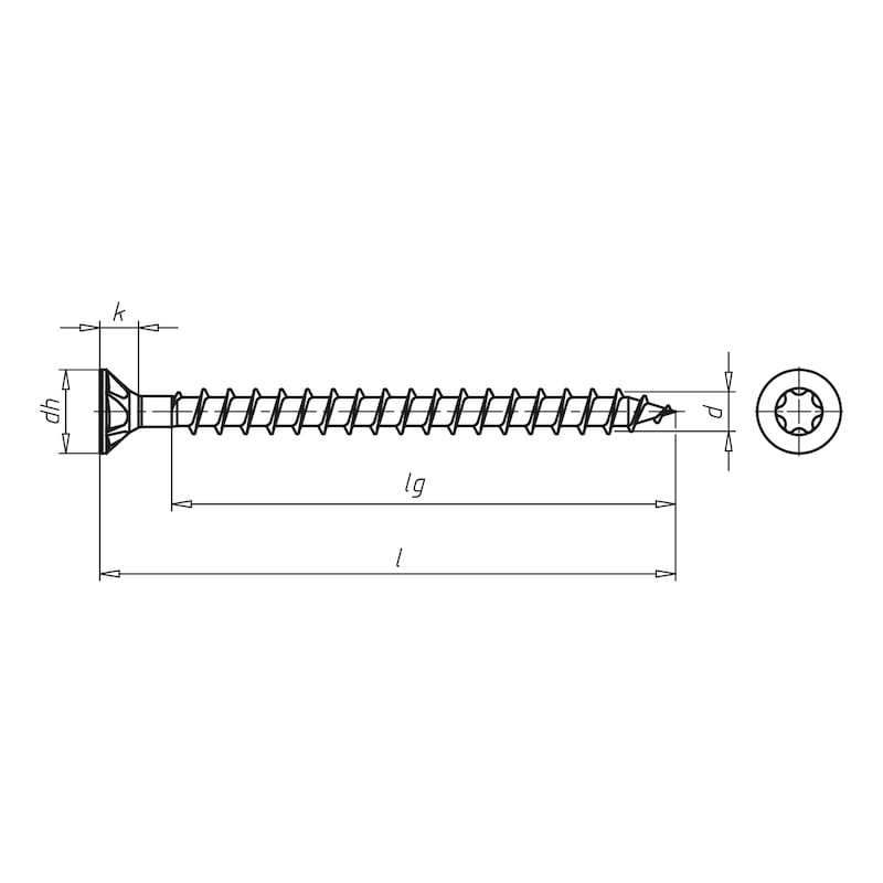 ASSY-D Dübelschraube Senkkopf, Stahl verzinkt, 3,5x40 mm