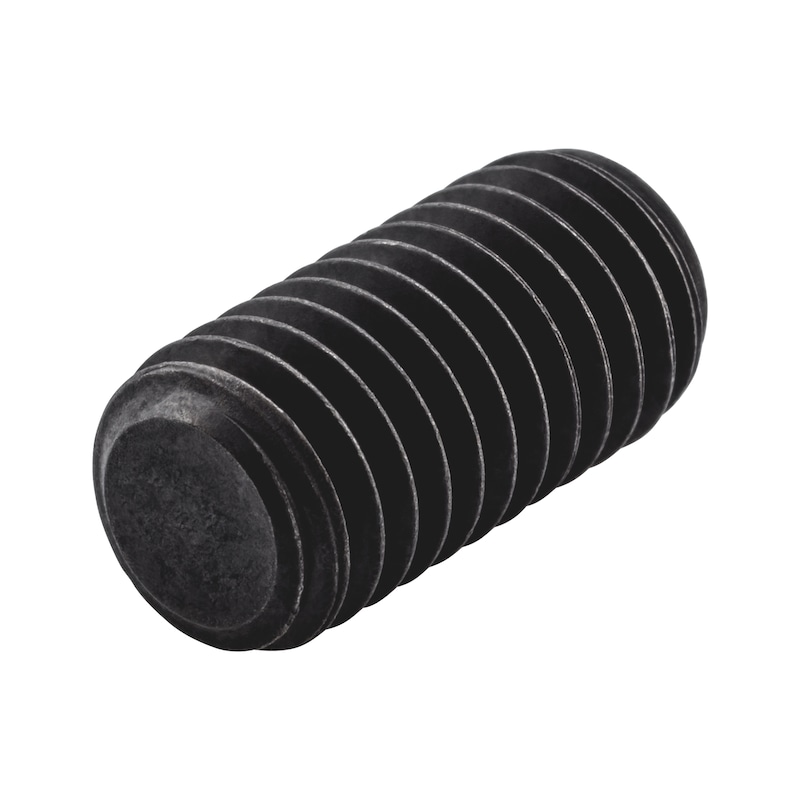 Gewindestift In-6KT &amp; Kegelstumpf, Stahl 45H blank, M8x16 mm