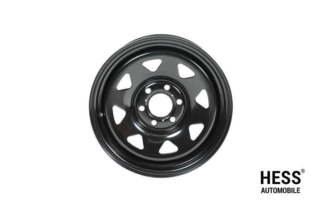 HESS H41, 16 Zoll, Steel Triangle Black, Offroad-Stahlfelge für Ford Custom V710 / VW T7 Transporter &amp; Caravelle