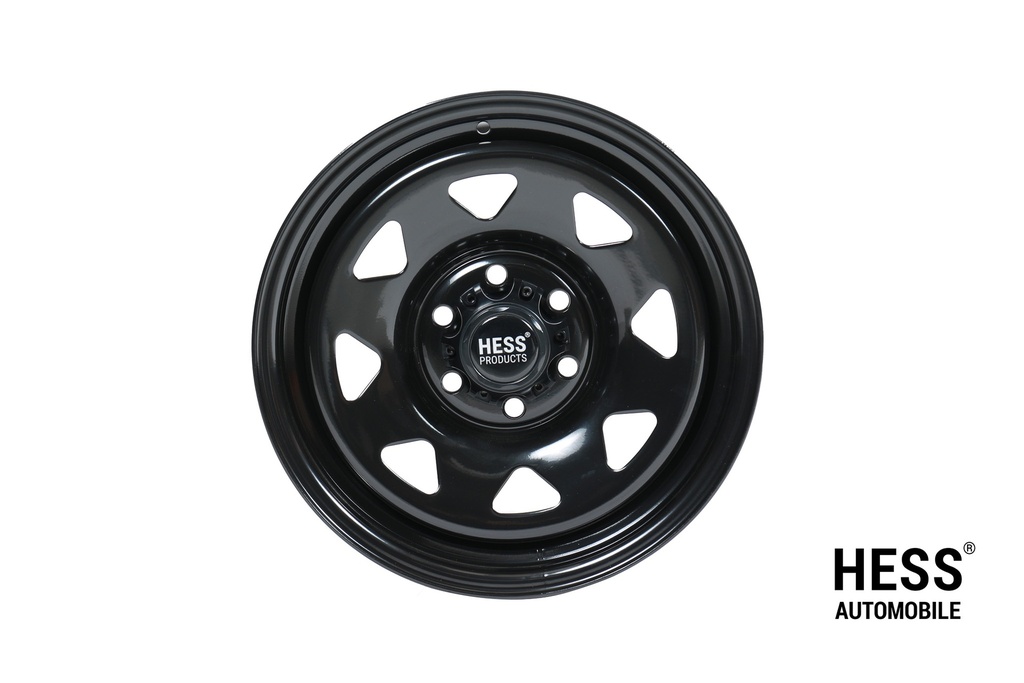 HESS H41, 16 Zoll, Steel Triangle Black, Offroad-Stahlfelge für Ford Custom V710 / VW T7 Transporter &amp; Caravelle