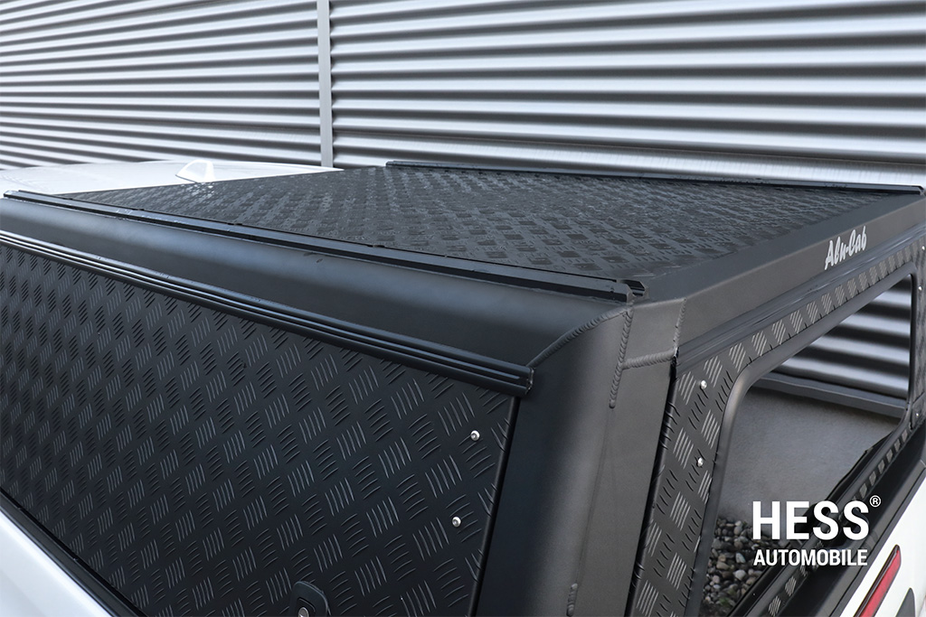 Alu-Cab Hardtop Explorer Toyota Hilux 2016+ Doppelkabine schwarz/ geriffelt