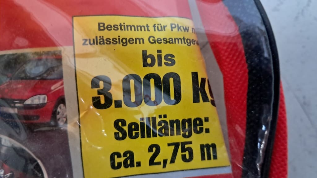 APA Abschleppseil inkl. Schäkel