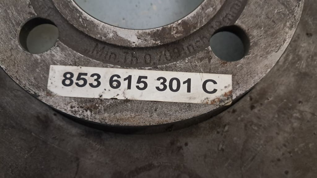 2 originale Bremsscheiben (853615301C) für Audi 80 (B2 / Typ 81/85)