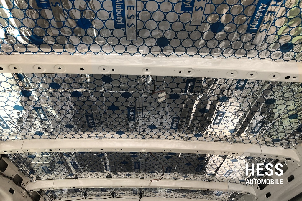 Komplettset Fahrzeugdämmung – 10m Filz, 12x Sprühkleber &amp; 6x Alubutyl-Rollen