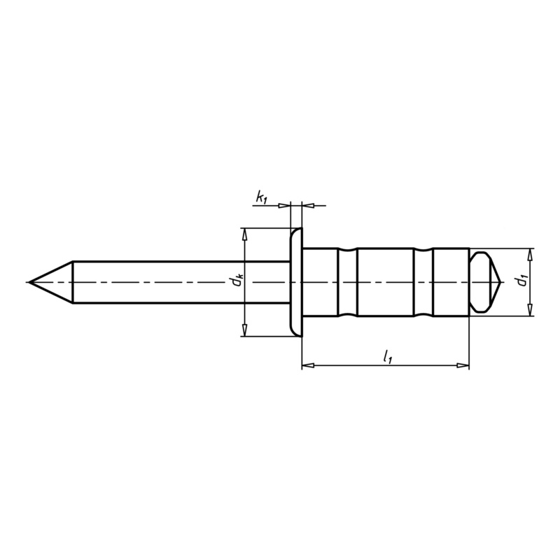 Blindniet Flachkopf 4X10