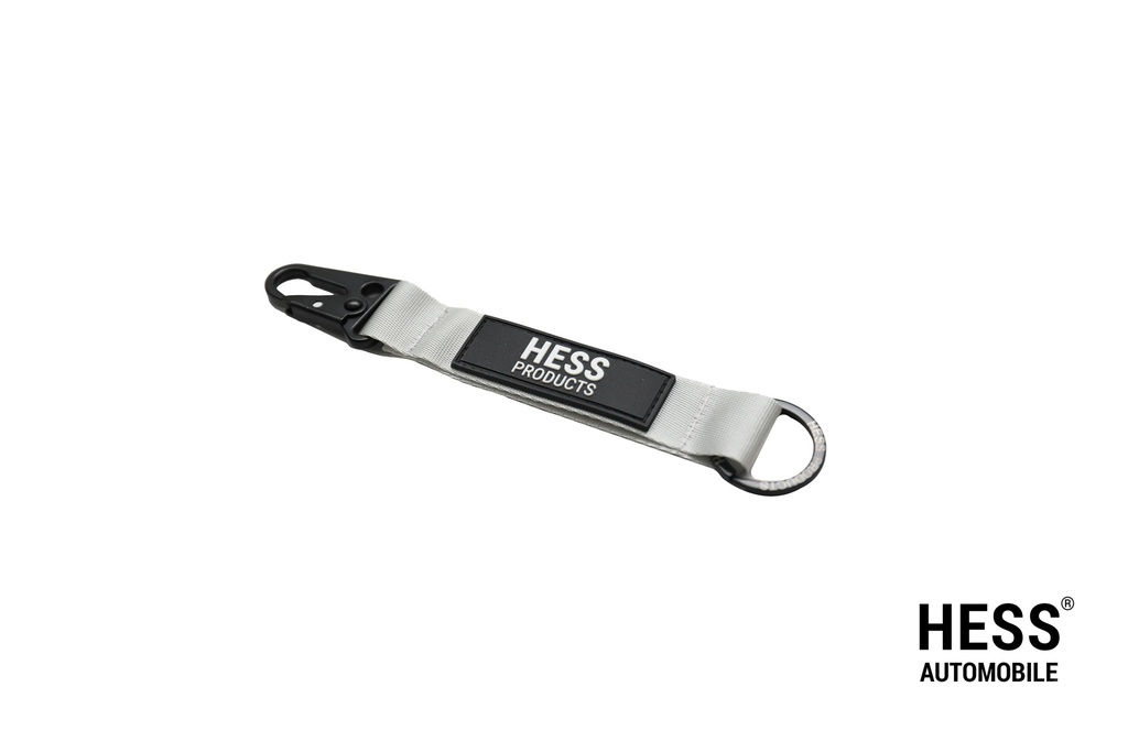 Schlüsselanhänger grau Karabiner