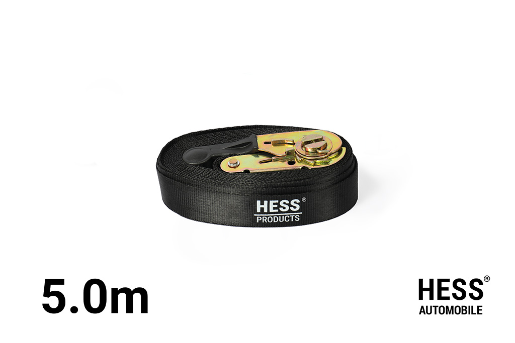 Spanngurt mit Ratsche 5.0m schwarz