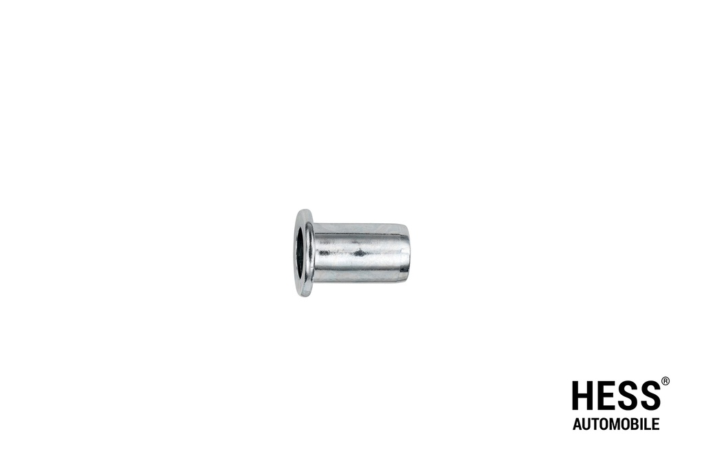 Einnietmutter Flachkopf,Stahl verzinkt,12,8x6,9mm-M5