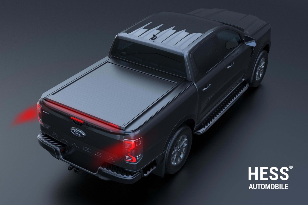 Tessera Roll+ Laderaumabdeckung mit LED-Lichtbalken für Ford Ranger Double Cab (2023+)