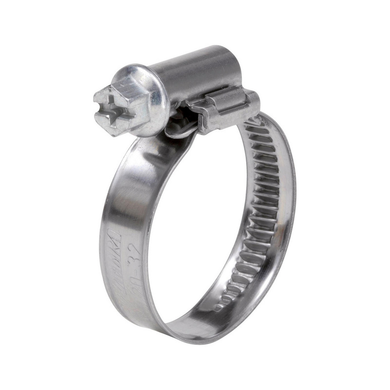 Schlauchschelle mit asymmetrischem Schloss, Ferritischer Stahl F1, 20-32mm