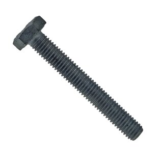 Sechskantschraube mit Gewinde, Edelstahl A2 schwarz, M6x45mm