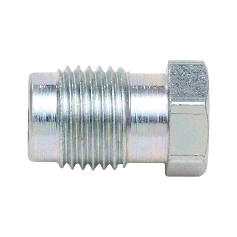 Bremsleitungsnippel Typ D, Stahl verzinkt, M10x1 mm
