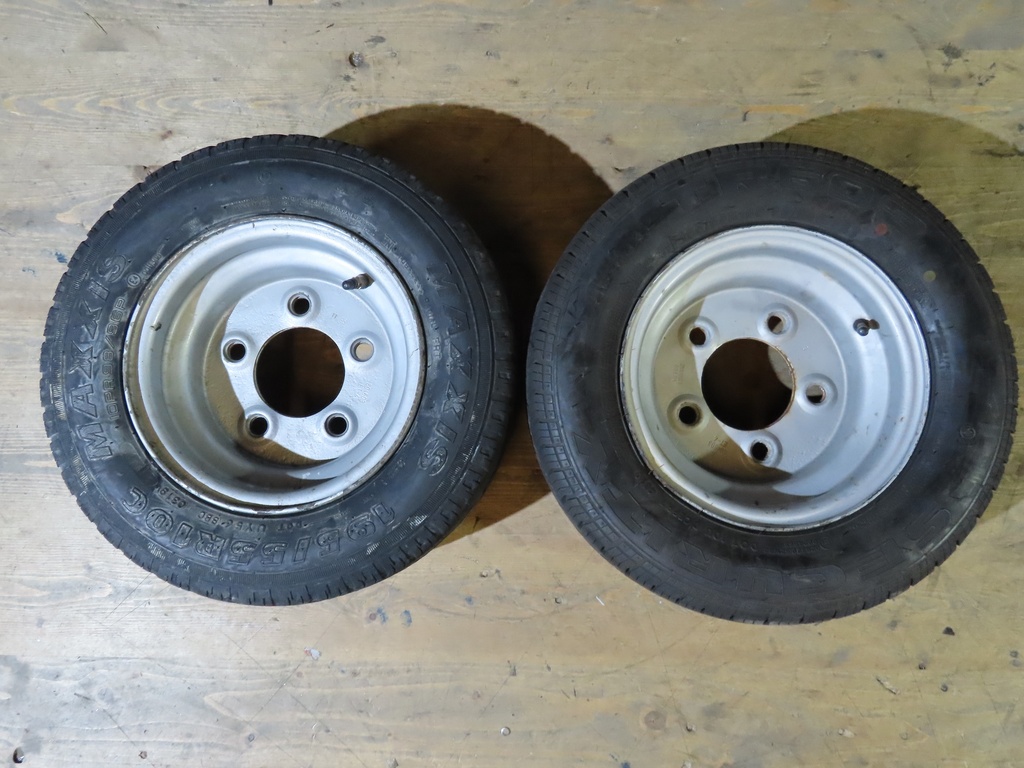 2x Sommerräder Anhänger Maxxis Security 195/55 R10 C-Occasion