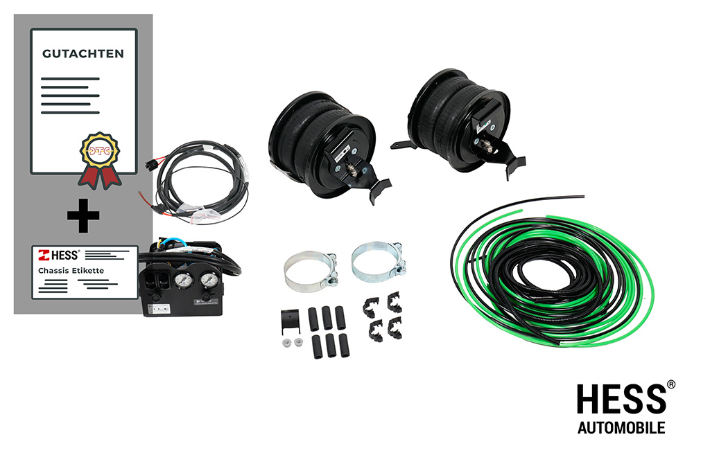 Auflastung VW Amarok, Ford Ranger ab23 Achslast 2: 2'300 kg (VB-SemiAir Comfort)