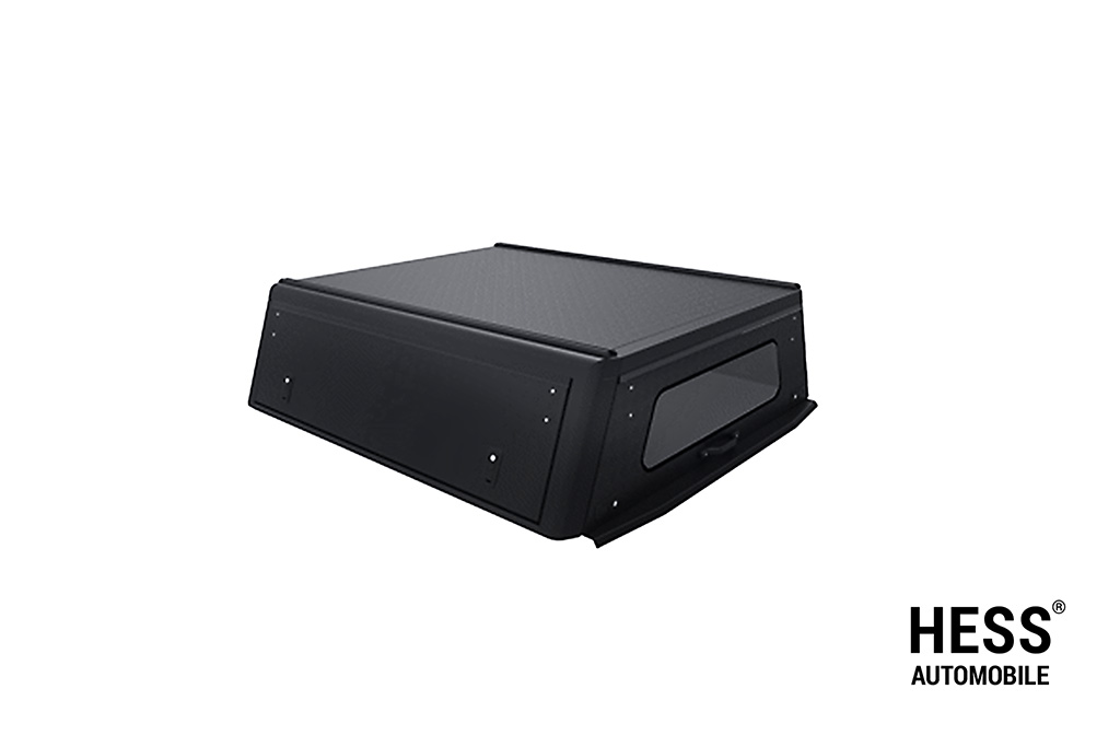 Alu-Cab Hardtop Explorer Toyota Hilux 2016+ Doppelkabine schwarz/geriffelt