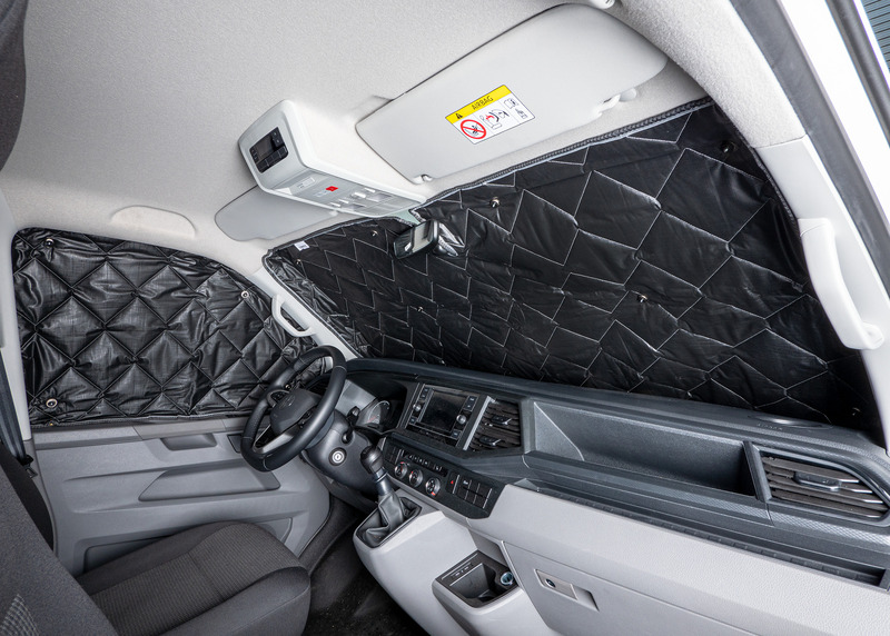 Premium Thermomatten Blackline Heckklappe für Ford Transit / VW new Transporter (2025)-1-teil