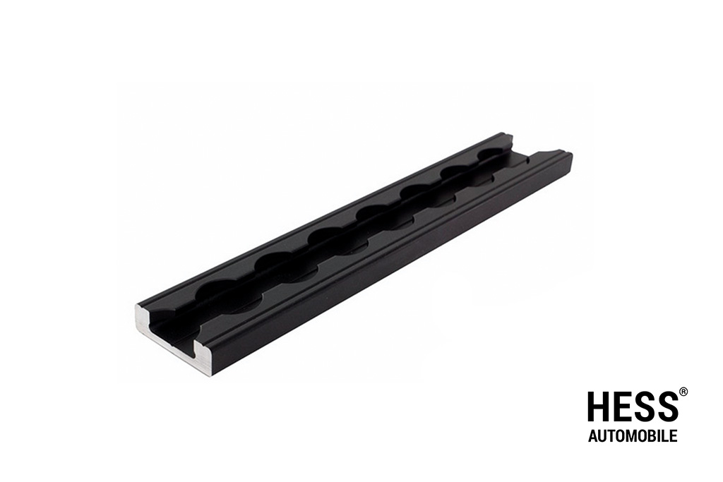 Airline Zurrschiene schwarz schmal