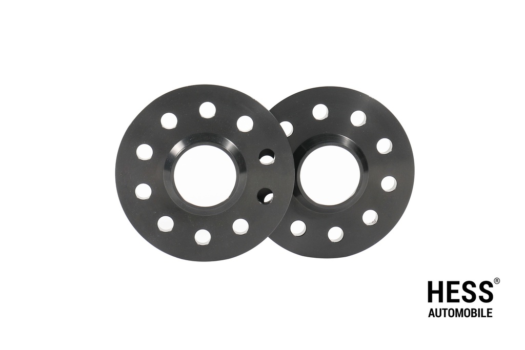 Distanzscheiben 12mm, LK 120/5, NLB 65.1, schwarz, 2er Set mit Durchsteckausführung VW Amarok/Crafter/T5/T6 /MAN TGE)