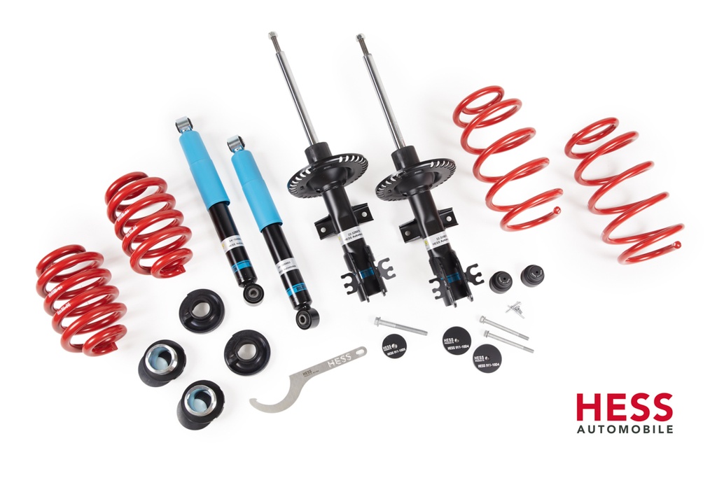 HESS Höherlegungs Fahrwerk Hill medium mit Bilstein Dämpfer für VW T5/T6/T6.1