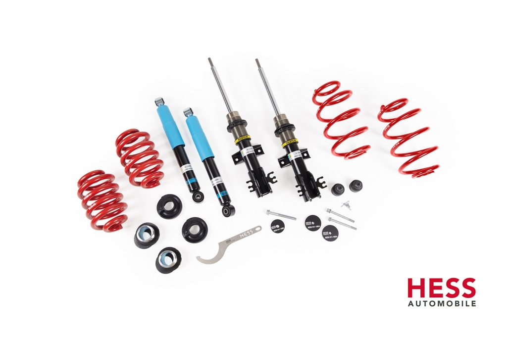 HESS Höherlegungs Fahrwerk Hill light mit Bilstein Gewinde Dämpfer GWT32 für VW T5/T6/T6.1